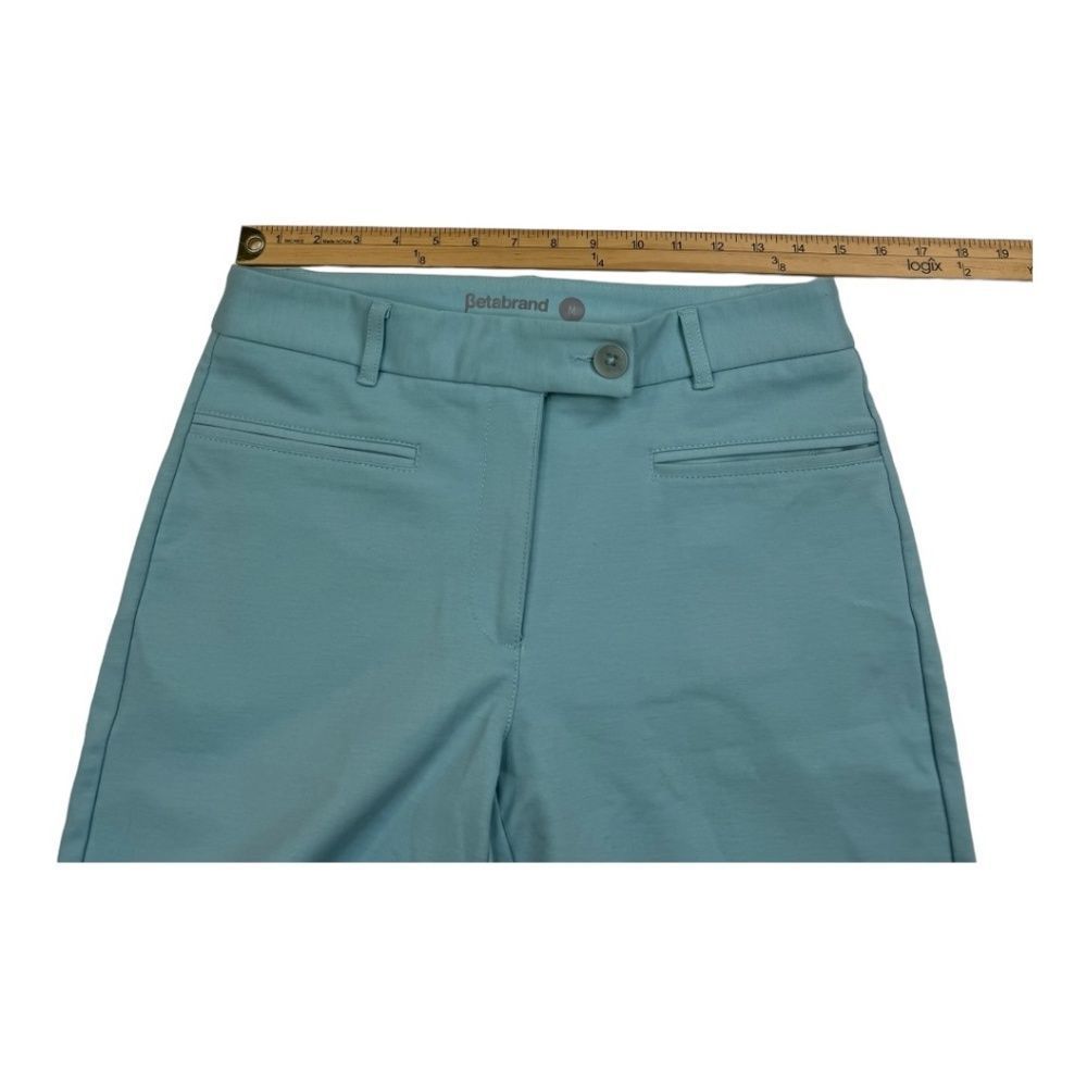Betabrand Cropped Ankle Pants in Light Blue - Picture 9 of 12